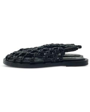 Jil Sander Knotted Cage Sandals - Blue