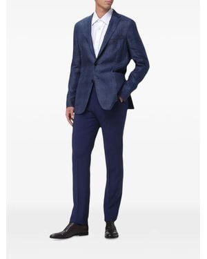 ZEGNA Poplin Cotton Shirt - Blue