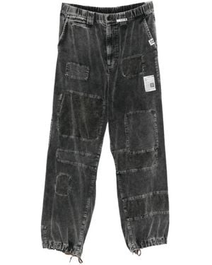 Maison Mihara Yasuhiro Patchwork Corduroy Cargo Trousers - Grey