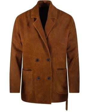 Salvatore Santoro Double-Breasted Jacket - Brown