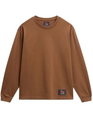 Woolrich Felpa Con Applicazione - Marrone