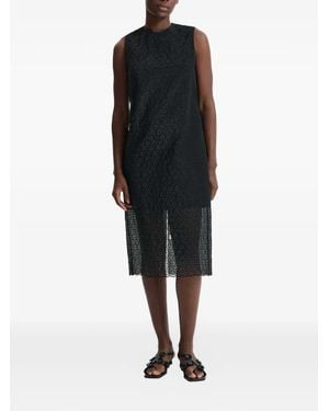 Cecilie Bahnsen Devin Floral-Lace Sleeveless Dress - Black