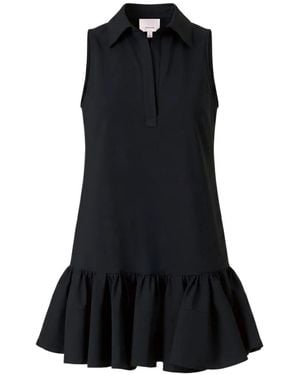 Cinq À Sept Robe Courte Volantée À Design Sans Manches Rayne - Black