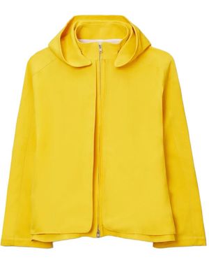 Tory Burch Oversized Waxed Canvas Jacket - Yellow