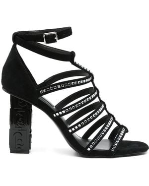 Liu Jo 90 Mm Sandalen Met Merkhak - Zwart
