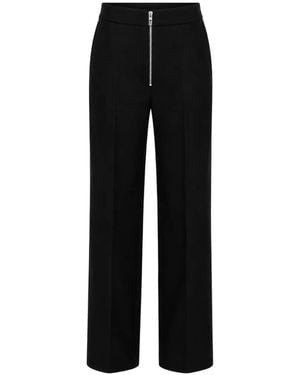 Louis-Gabriel Nouchi Zip-Detail Straight-Leg Trousers - Black
