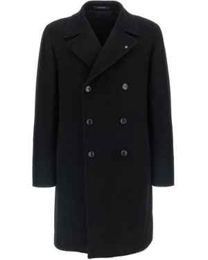 Tagliatore Arden Double-Breasted Coat - Black