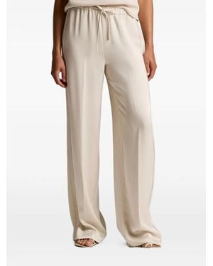Vince Drawstring Wide-Leg Track Pants - Natural