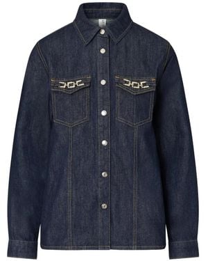 Liu Jo Slim Fit Denim Shirt - Blue
