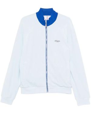 CASABLANCA Velour Zip Track Jacket - Blue