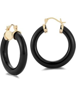 Mateo Donut Hoop Earrings - Blue