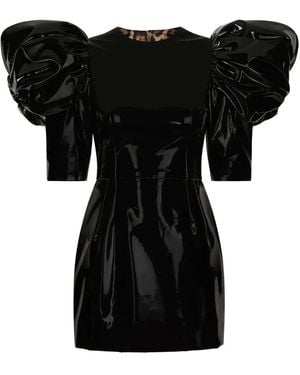 Dolce & Gabbana Patent Mini Dress - Black