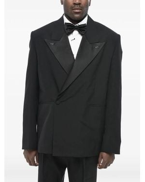 Givenchy Doppelreihiges Sakko Mit Satinrevers - Schwarz