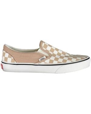 Vans Classic Slip-On Checkerboard Sneakers - White