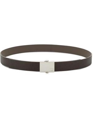 Ferragamo Reversible Leather Belt - White