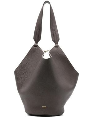 KHAITE Borsa A Spalla Lotus Piccola - Grigio