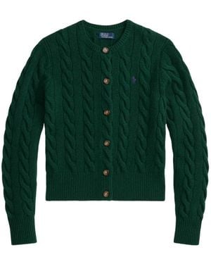 Polo Ralph Lauren Cable-Knit Cardigan - Green