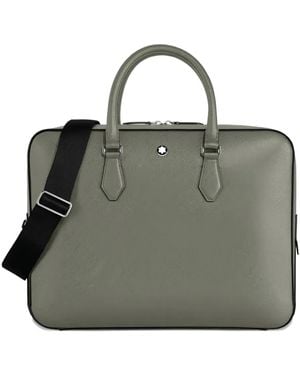 Montblanc Leather Laptop Bag - ブラック