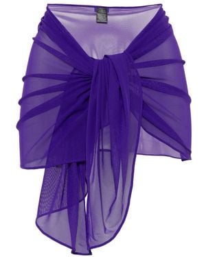 Fisico Paréo À Fini Transparent - Purple