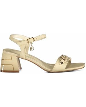 Laura Biagiotti Chain-Link Buckle-Fastening Sandals - Metallic