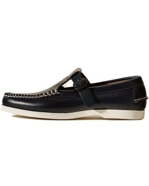 Hereu Alber T-Bar Loafers - Black