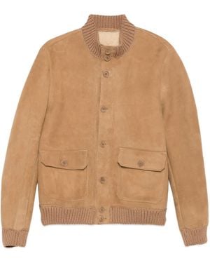 Salvatore Santoro Jacke aus Wildleder - Natur