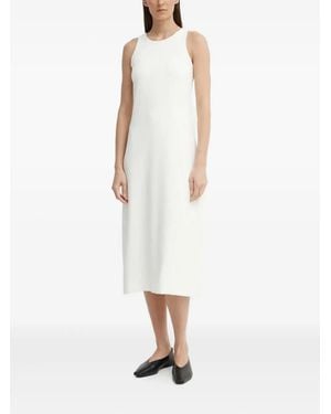 DRYKORN Round-Neck Sleeveless Midi Day Dress - White
