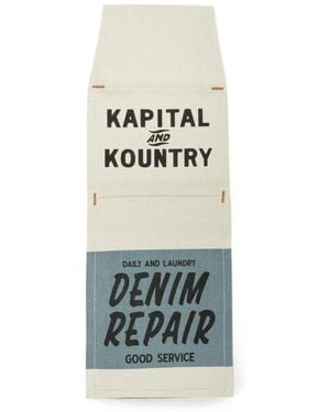 Kapital Canvas Pulp Phone Holder - White