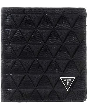 Guess Torino Triangle-Pattern Wallet - Black