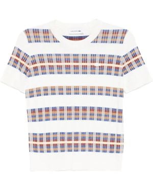 Lacoste T-Shirt À Logo Brodé - Blanc