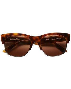 Sun Buddies Lunettes De Soleil Alma À Monture Carrée - Brown