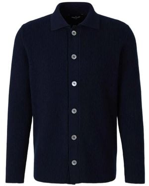 Gran Sasso Jersey De Canalé Con Botones - Azul