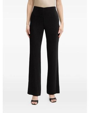 ARMANI EXCHANGE Pinstriped Trousers - Black