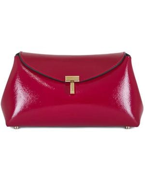 TOTEME Mini T-Lock Clutch Bag - Red