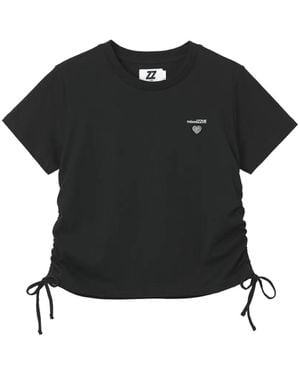 Izzue T-Shirt À Lien De Resserrage - Black