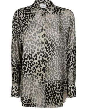 Nude Hemd mit Print - Grau