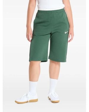 Nike Shorts Swoosh Con Banda Laterale - Verde
