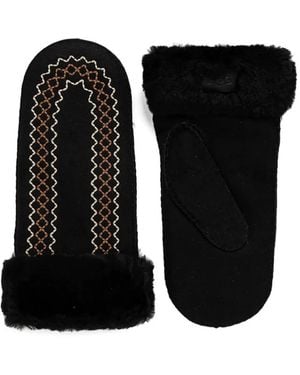 UGG Atherson Embroidered Gloves - Black