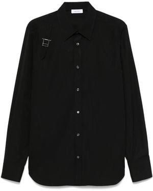 McQueen Hemd Mit Schnallendetail - Schwarz