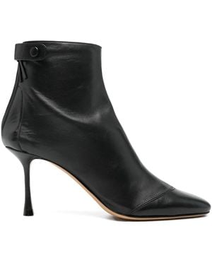 Francesco Russo Stivaletti Con Zip Posteriore 75Mm - Nero