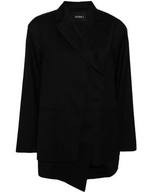 Goen.J Blazer Monopetto A Strati - Nero