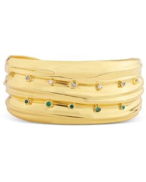 Bohème Festive Stone Bracelet - Metallic