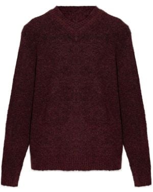 Samsøe & Samsøe Jersey Safloyd con cuello en V - Morado