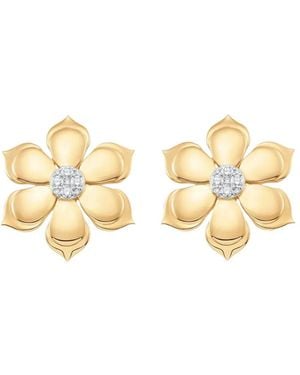 Sara Weinstock Lierre Diamond Flower Earrings - Metallic