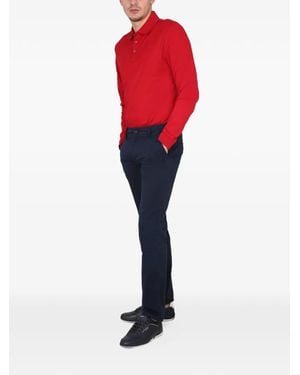 BOSS Logo-Sleeve Polo Shirt - Rojo