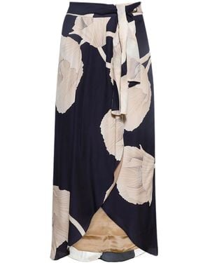 Johanna Ortiz Naturalism Wrap Skirt - Blue