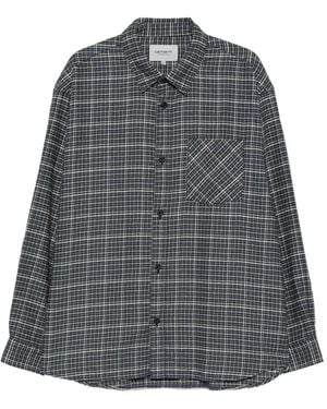 Carhartt Check-Pattern Cotton Shirt - Gray