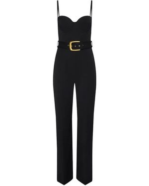 L'Agence Jessa Belted Jumpsuit - Black