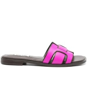 Bibi Lou Holly Leather Sandals - Purple