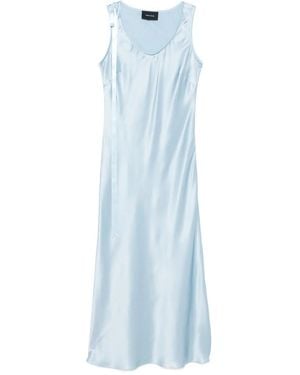 Simone Rocha Vestido con detalle de lazo - Azul